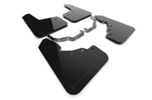 Toyota Land Cruiser Mud Flap - Rally Armor - UR Black Flap/Metallic Black Logo - Black - `22-`25